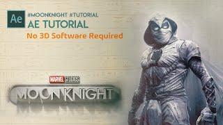 Moon Knight Intro | After effects tutorial | No 3D Software required | Visual Art Stellar