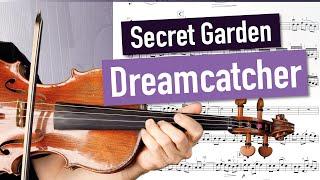 Secret Garden: Dreamcatcher CLOSE UP | Orchestral Playback | Violin Sheet Music