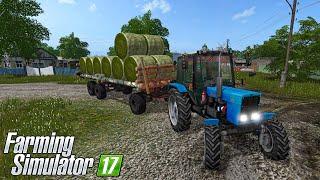 ПОМОГ БАБУШКЕ ЗАГОТОВИТЬ ТРАВЫ ДЛЯ КОРОВ! Farming Simulator 17