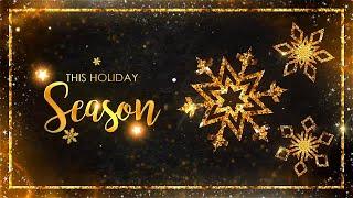 Animated Christmas Card Template - Pure Gold Christmas