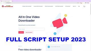 Instagram Video Downloader Script 2023 | All In One Video Downloader Script 2023 | Video Downloader