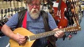 Keith playing an Ashbury Style E Cittern @ Hobgoblin Music Birmingham