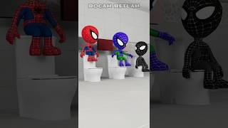 GTA V Red Spidey vs Blue Spidey vs Black Spidey _ Toilet Challenge 3 - coffin dance song cover