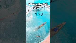 8yr Old Boy Tried 25m Fast Swimming  #swimming #swimmingtips #swim