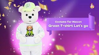 Green T-shirt Let's go for Mascot