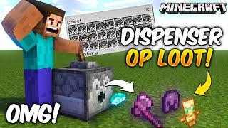 Minecraft but Dispenser Gives OP ITEMS...