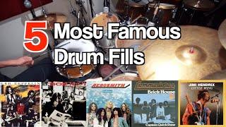 5 Most Famous Drum Fills / with Transcription / drum lesson