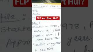 Forever Living Products (FLP) Kab Start Hui?