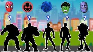 TEBAK GAMBAR TOP AVENGERS, THANOS. HULK, SPIDER-MEN, ANT-MAN, SONIC, IRON-MAN