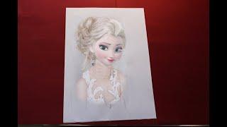 Elsa Эльза Холодное сердце Простые рисунки для срисовки карандашом Для начинающих Sketch of princes