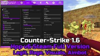 Counter-Strike 1.6 Hpp Hack | LEGITBOT / RAGEBOT / VISUALS / KREEDZ | HPP V6 STEAM FREE CHEAT