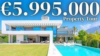 TOURING a Dreamy 5.995.000€ Modern Villa (Golden Mile, Marbella, Spain)