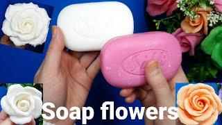 How to make a gift from soap at home/Делаем цветок из мыла/Making a flower out of soap/Soap flower