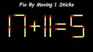 Difficult Matchstick Puzzle