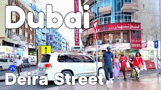 Dubai  Deira Street, Naif Deira, Al Murar [4K]  Evening Walking Tour