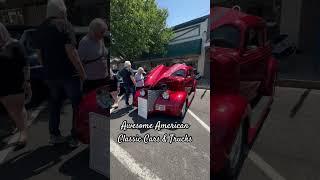 Awesome American classic cars and trucks.