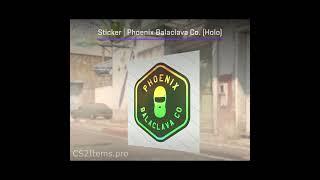 Sticker | Phoenix Balaclava Co. (Holo) #shorts #cs2