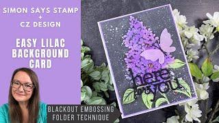 Easy Lilac Background Card | Simon Says Stamp