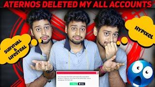 Aternos Deleted My All Accounts  | Hypixel Lifesteal & Survival Sab Khatam 