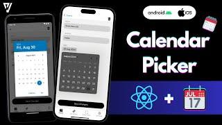 How to create a Calendar Picker on React Native | Android & iOS