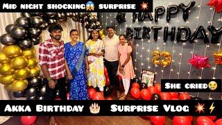 Akka Birthday  Surprise  Vlog ‼️ Mid night 12 clock shockingSurprise For Akka‼️ #lifeofjay