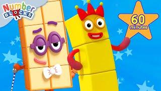 Grade One Math For Kids | Numberblocks 1 Hour Compilation | 123 - Numbers Cartoon For Kids