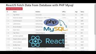 ReactJS Fetch Data from Database with PHP Mysql