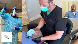 COVID 19 ER Doctor Gets Chiropractic Adjustment Loud Crack For Shoulder Pain