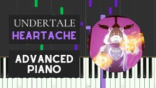 Heartache (Advanced Piano Tutorial) - Undertale