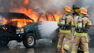 Frederick County Fire Training Academy Class 21 Car Fire