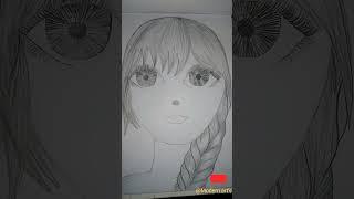 #drawing#girl drawing tutorial#Trending girl art#Anime sketch art#Girl sketch drawing #girl drawing