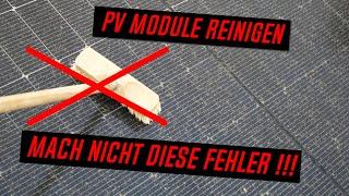 Sollte man PV-Module überhaupt reinigen ?