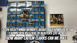 2024 Select WNBA Basketball Hobby vs Retail (1 Hobby vs 1 Case of Blasters (20 boxes) Caitlin Clark!