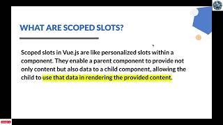 Lecture 9: Understanding Slots and Scoped Slots in Vue.js | Vue.js Tutorial