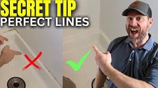 The Secret Caulking Tip To Getting The Cleanest Caulk Lines!