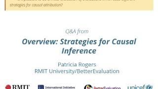 Strategies for Causal Inference - Meta-evaluation - different strategies for causal attribution