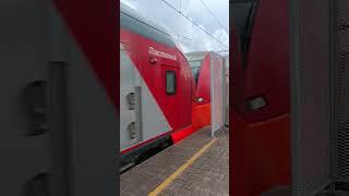 ЭС2ГП Пролетает станцию Чехов #train #ржд #цппк #shorts