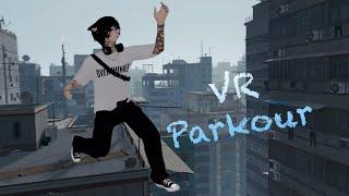 City Rooftop Parkour VR POV