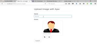 How to upload php form image with ajax