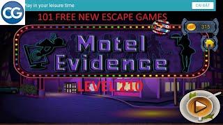 101 Free New Escape Games level 210 - Motel Evidence - Complete Game