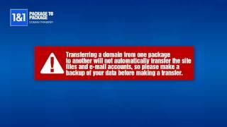 How to Transfer Your Domain Between Your 1&1 Accounts