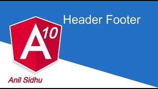 Angular 10 tutorial #16 Make Header and Footer