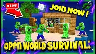  Live-Minecraft SURVIVAL Playing with SUBS OPEN World