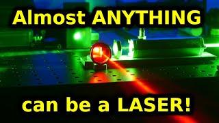 Shaking molecules until Laser Light comes out. DIY Raman Laser!