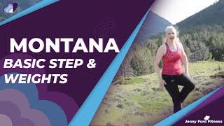 Step Aerobics & Weights 1 of 2 | 5 Intervals | Montana | Dumbbells/Hand Weight Training | JENNY FORD