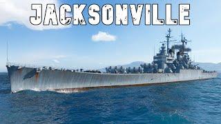 World of WarShips Jacksonville - 5 Kills 387K Damage ! NEW SHIP !