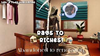 *NEW* RAGS TO RICHES ️️ABANONDED TO WEALTH  LETS PLAY EP:3 | THE SIMS 4 |