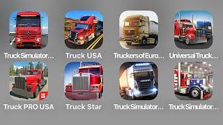 Truck Simulator Ultimate,TruckSimulator USA Revolution,Truckers of Europe 3,Truck Pro USA,卡车模拟器