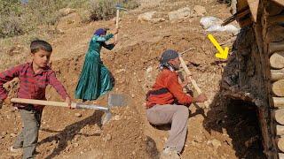Nomadic mother: New stove and efforts to complete shelter
