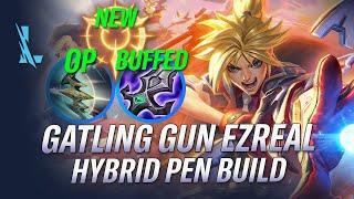 GATLING GUN EZREAL! THIS BUILD IS INSANE! HIGHEST DAMAGE EZREAL OP BUILD | RiftGuides | WildRift